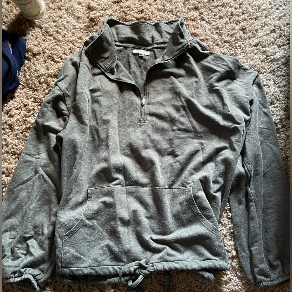 Maurice’s, small, olive green, zip up hoodie
